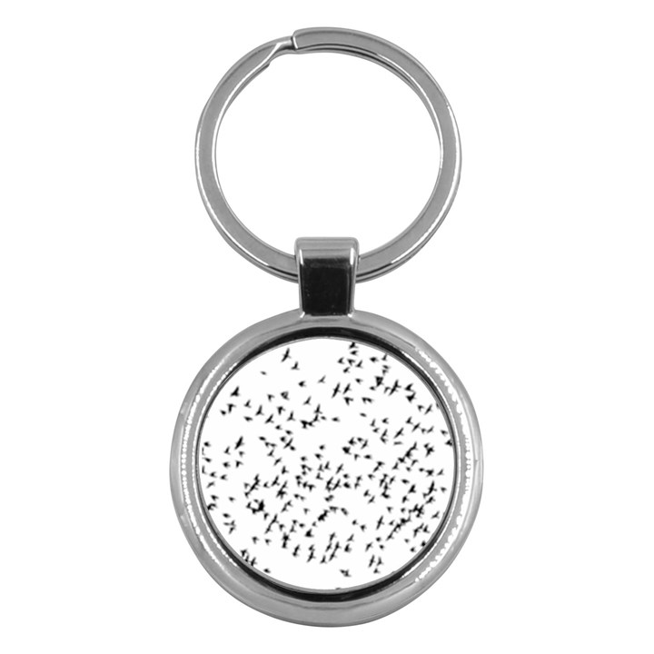 Flock Birds Animals Flying Key Chains (Round) 