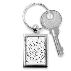 Flock Birds Animals Flying Key Chains (Rectangle) 