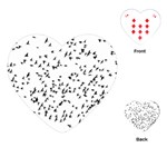 Flock Birds Animals Flying Playing Cards (Heart)  Front