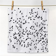 Flock Birds Animals Flying Face Towel