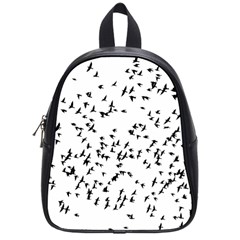 Flock Birds Animals Flying School Bag (Small)