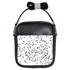 Flock Birds Animals Flying Girls Sling Bags