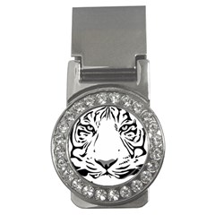 Tiger Pattern Animal Design Flat Money Clips (cz)  by Simbadda