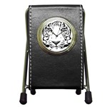 Tiger Pattern Animal Design Flat Pen Holder Desk Clocks Front