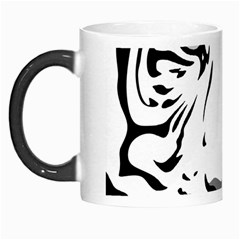 Tiger Pattern Animal Design Flat Morph Mugs by Simbadda