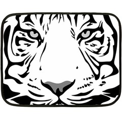 Tiger Pattern Animal Design Flat Double Sided Fleece Blanket (mini)  by Simbadda