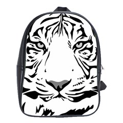 Tiger Pattern Animal Design Flat School Bag (large) by Simbadda