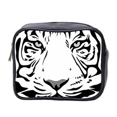 Tiger Pattern Animal Design Flat Mini Toiletries Bag 2-side by Simbadda