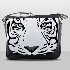 Tiger Pattern Animal Design Flat Messenger Bags by Simbadda