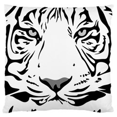 Tiger Pattern Animal Design Flat Large Cushion Case (one Side) by Simbadda