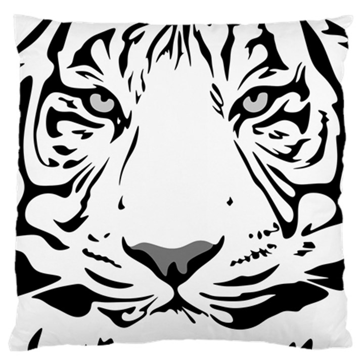 Tiger Pattern Animal Design Flat Large Cushion Case (One Side)