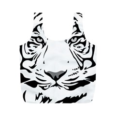 Tiger Pattern Animal Design Flat Full Print Recycle Bags (m)  by Simbadda