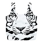 Tiger Pattern Animal Design Flat Full Print Recycle Bags (L)  Front