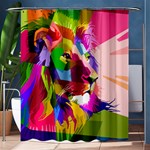 Animal Colorful Decoration Lion Shower Curtain 60  x 72  (Medium)  60 x72  Curtain