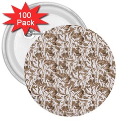 Leaves Texture Pattern 3  Buttons (100 Pack)  by dflcprints