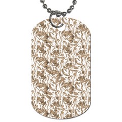 Leaves Texture Pattern Dog Tag (two Sides) by dflcprints