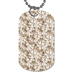 Leaves Texture Pattern Dog Tag (Two Sides) Front