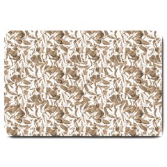 Leaves Texture Pattern Large Doormat  by dflcprints