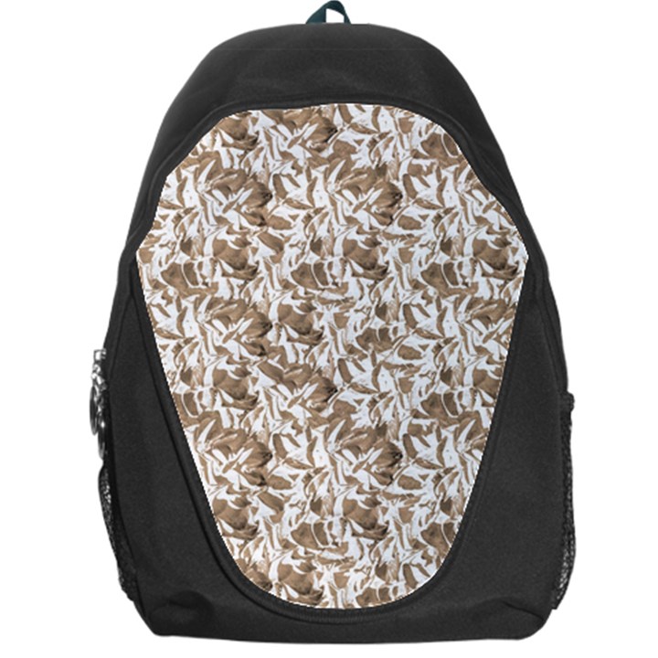 Leaves Texture Pattern Backpack Bag