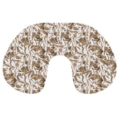 Leaves Texture Pattern Travel Neck Pillows by dflcprints