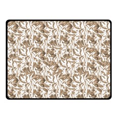 Leaves Texture Pattern Double Sided Fleece Blanket (small)  by dflcprints