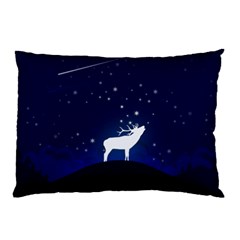 Design Painting Sky Moon Nature Pillow Case by Simbadda