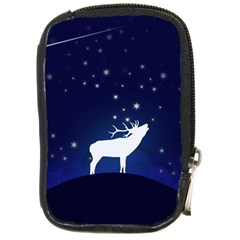 Design Painting Sky Moon Nature Compact Camera Cases by Simbadda