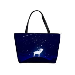 Design Painting Sky Moon Nature Shoulder Handbags by Simbadda