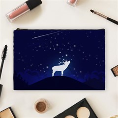 Design Painting Sky Moon Nature Cosmetic Bag (large)  by Simbadda