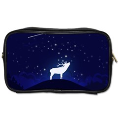 Design Painting Sky Moon Nature Toiletries Bags 2-side by Simbadda