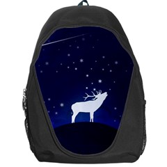 Design Painting Sky Moon Nature Backpack Bag by Simbadda