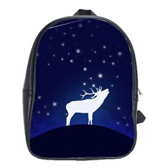 Design Painting Sky Moon Nature School Bag (xl) by Simbadda