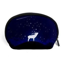 Design Painting Sky Moon Nature Accessory Pouches (large)  by Simbadda