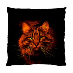 Cat Digiart Artistically Cute Standard Cushion Case (one Side) by Simbadda