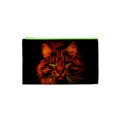 Cat Digiart Artistically Cute Cosmetic Bag (xs) by Simbadda