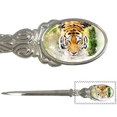 Tiger Watercolor Colorful Animal Letter Openers by Simbadda