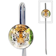 Tiger Watercolor Colorful Animal Book Mark by Simbadda