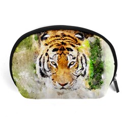 Tiger Watercolor Colorful Animal Accessory Pouches (large) 