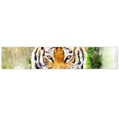 Tiger Watercolor Colorful Animal Large Flano Scarf 