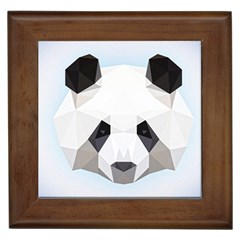 Background Show Graphic Art Panda Framed Tiles by Simbadda