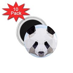 Background Show Graphic Art Panda 1 75  Magnets (10 Pack)  by Simbadda