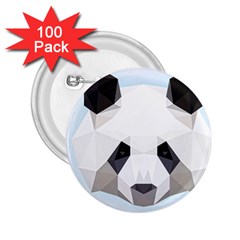 Background Show Graphic Art Panda 2 25  Buttons (100 Pack)  by Simbadda