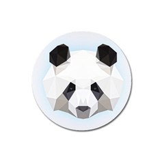 Background Show Graphic Art Panda Magnet 3  (round)