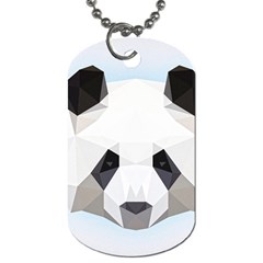 Background Show Graphic Art Panda Dog Tag (two Sides) by Simbadda