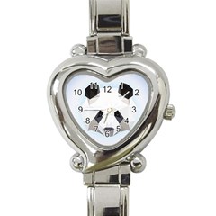 Background Show Graphic Art Panda Heart Italian Charm Watch by Simbadda