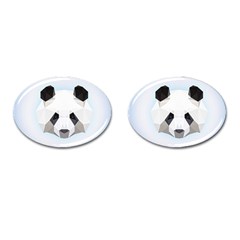 Background Show Graphic Art Panda Cufflinks (oval)