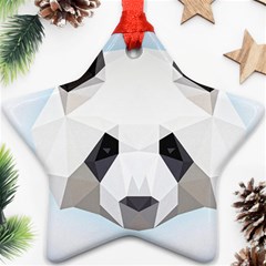 Background Show Graphic Art Panda Star Ornament (two Sides)