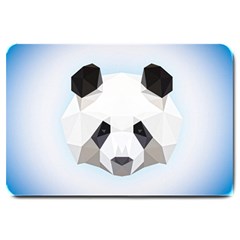 Background Show Graphic Art Panda Large Doormat  by Simbadda