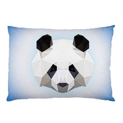 Background Show Graphic Art Panda Pillow Case (two Sides) by Simbadda