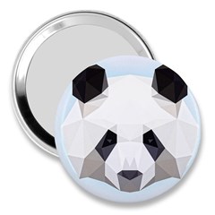 Background Show Graphic Art Panda 3  Handbag Mirrors by Simbadda